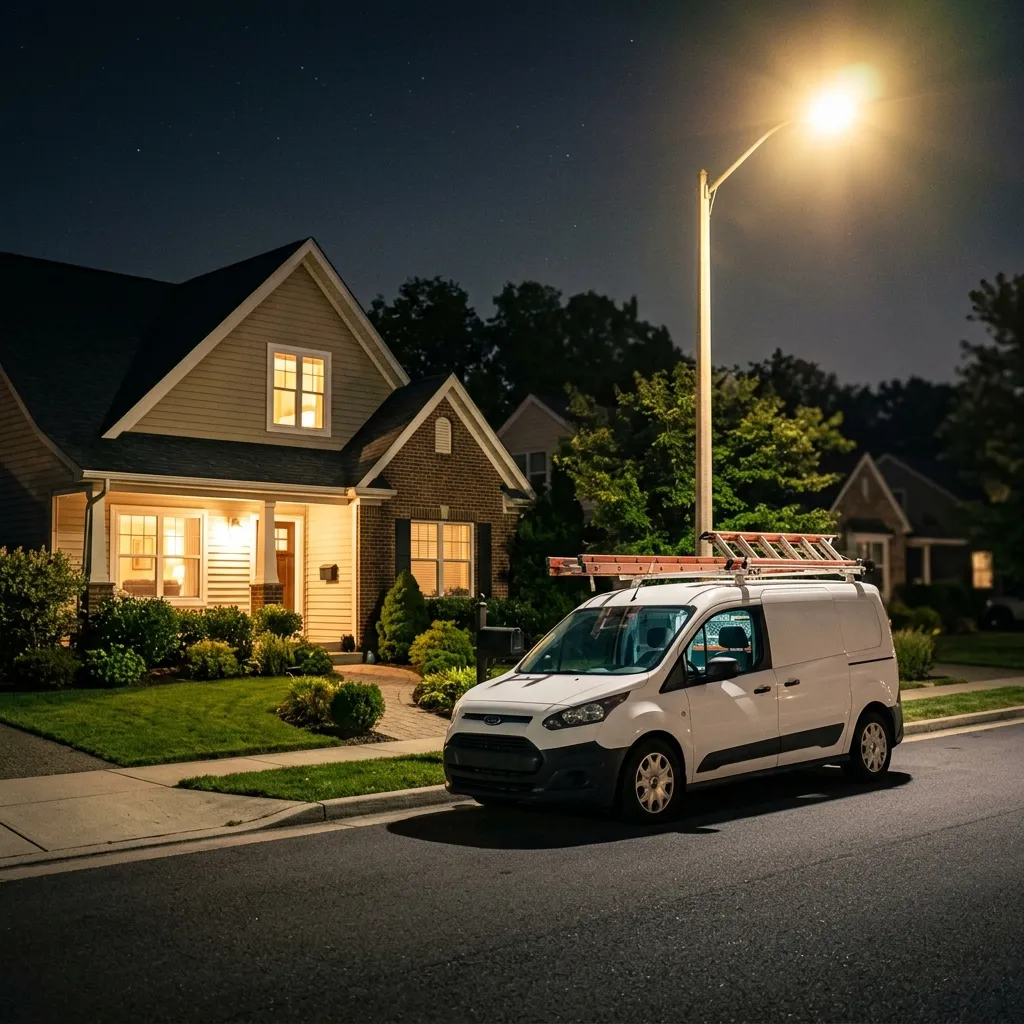 Emergency HVAC Repair at Night